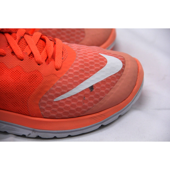 Nike Free 5.0 Running Shoes Womens Size 6 Orange Mesh Lightweight 807145-601 - Picture 2 of 11